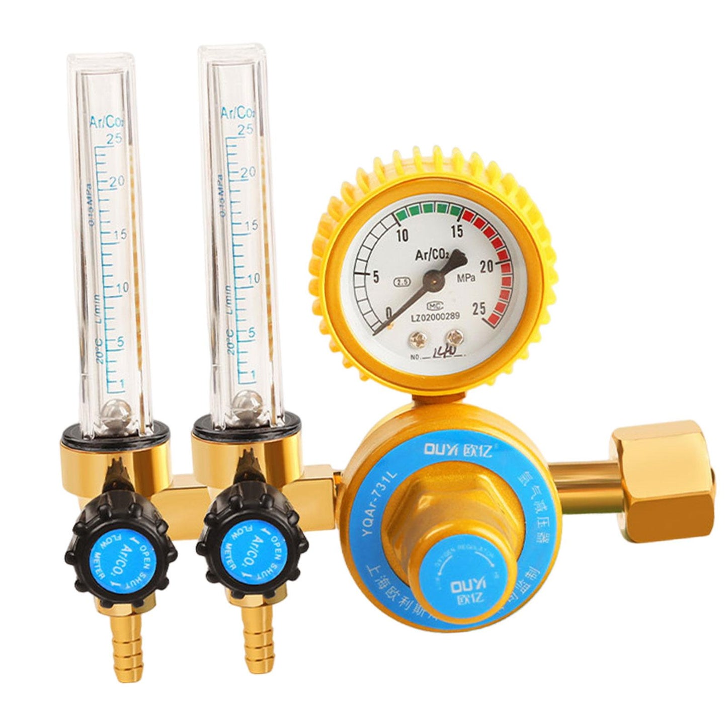 Argon / CO2 Mig Tig Flow Meter Flowmeter Gas Regulator Gauge Welding double
