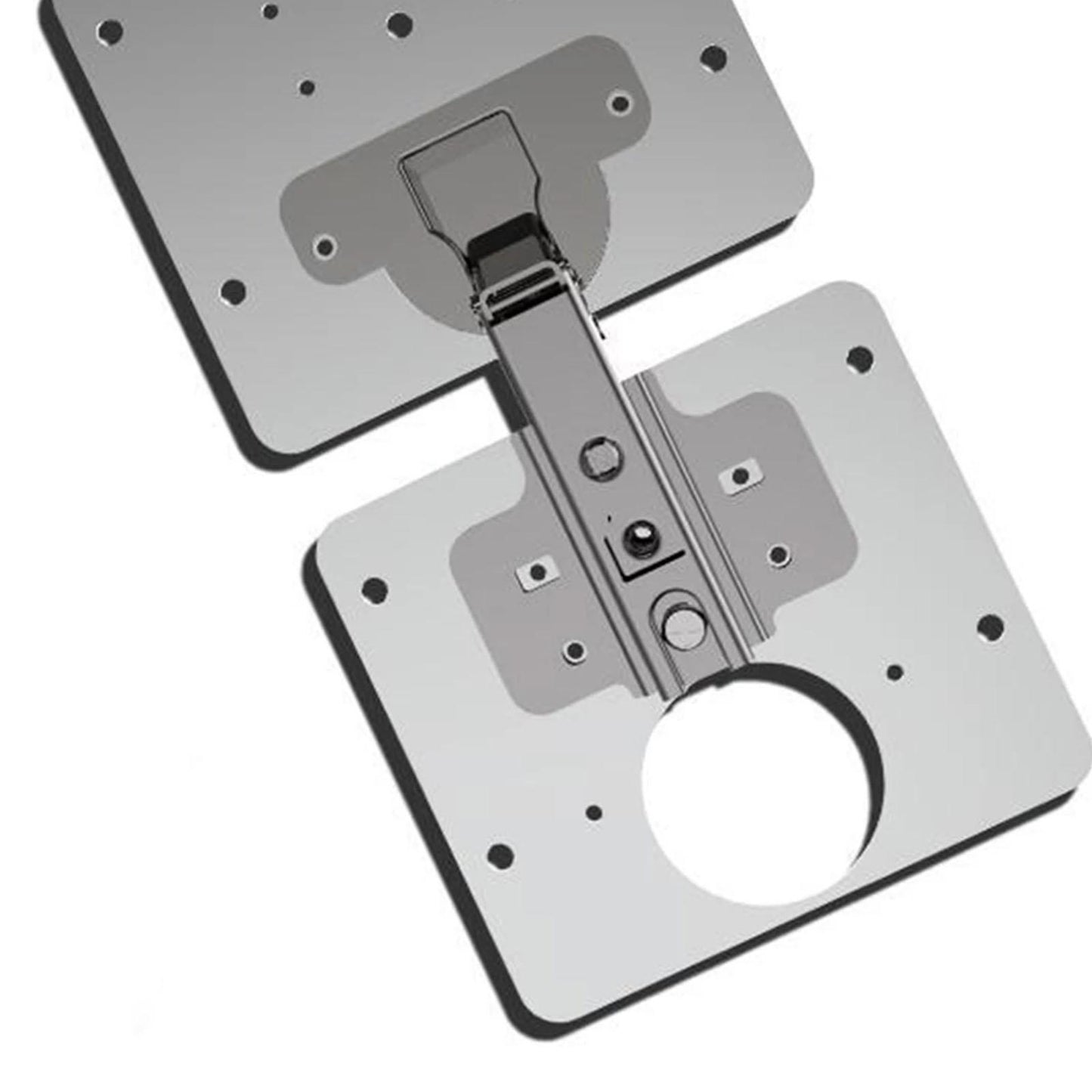Cabinet Hinge Repair Plate Fixing Kit for Wood Furniture Window Option 2