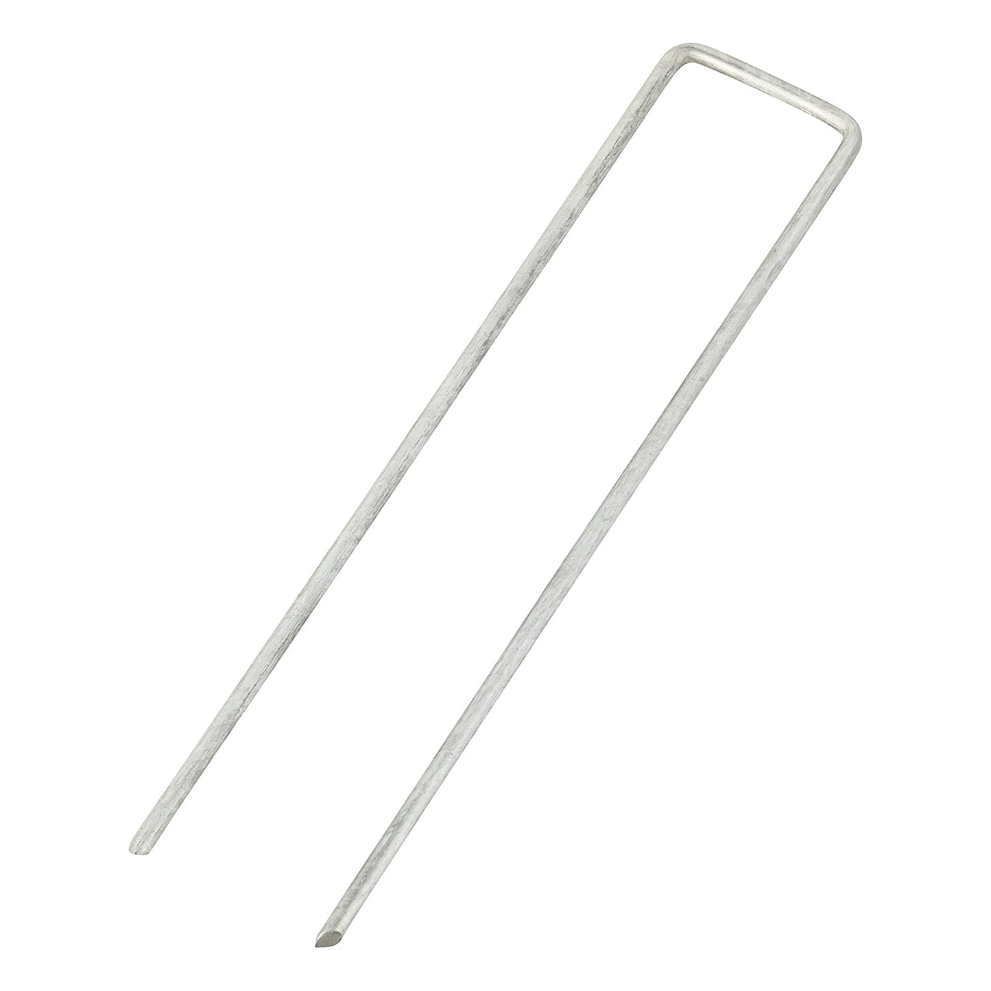 Heavy Duty Anti Rust 50 Packs Galvanised Steel Garden Stakes Ground Anchor silver
