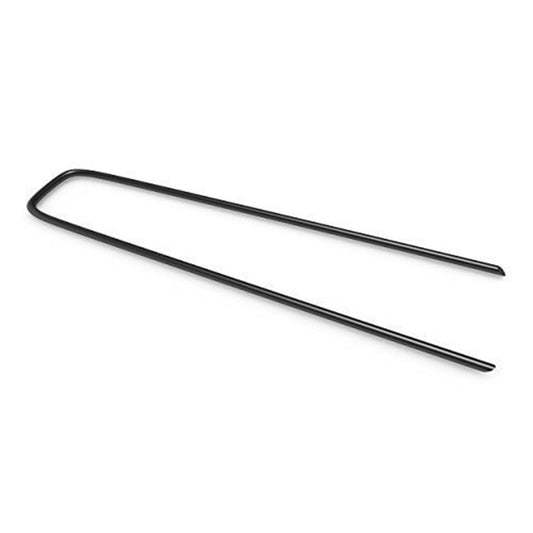 Heavy Duty Anti Rust 50 Packs Galvanised Steel Garden Stakes Ground Anchor black