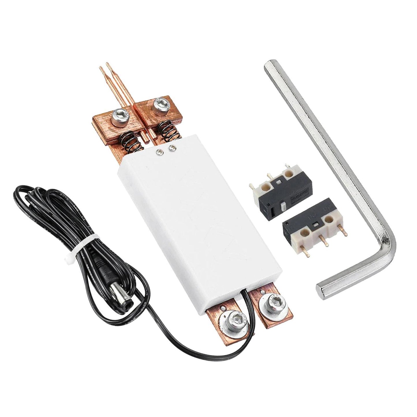 Integrated Type Spot Welding Pen Welder Portable DIY for 18650 Battery white
