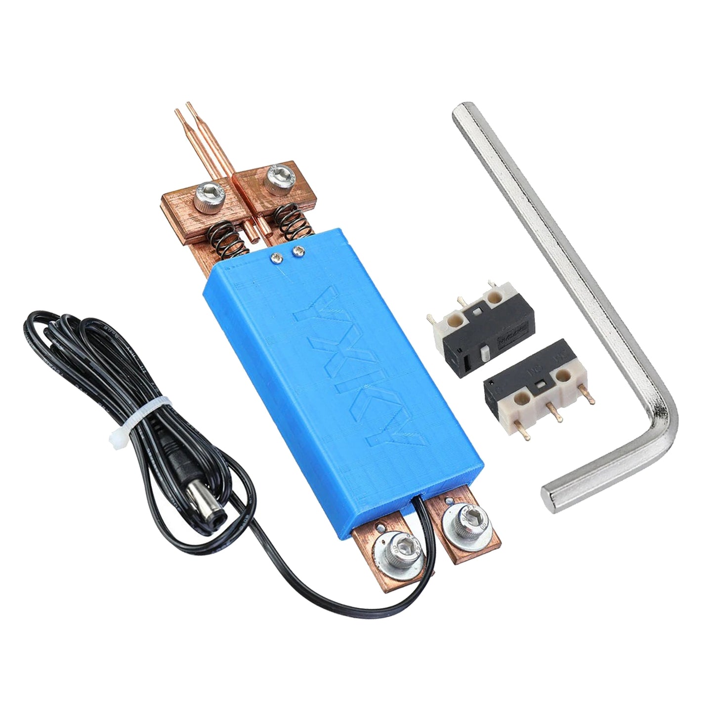 Integrated Type Spot Welding Pen Welder Portable DIY for 18650 Battery blue