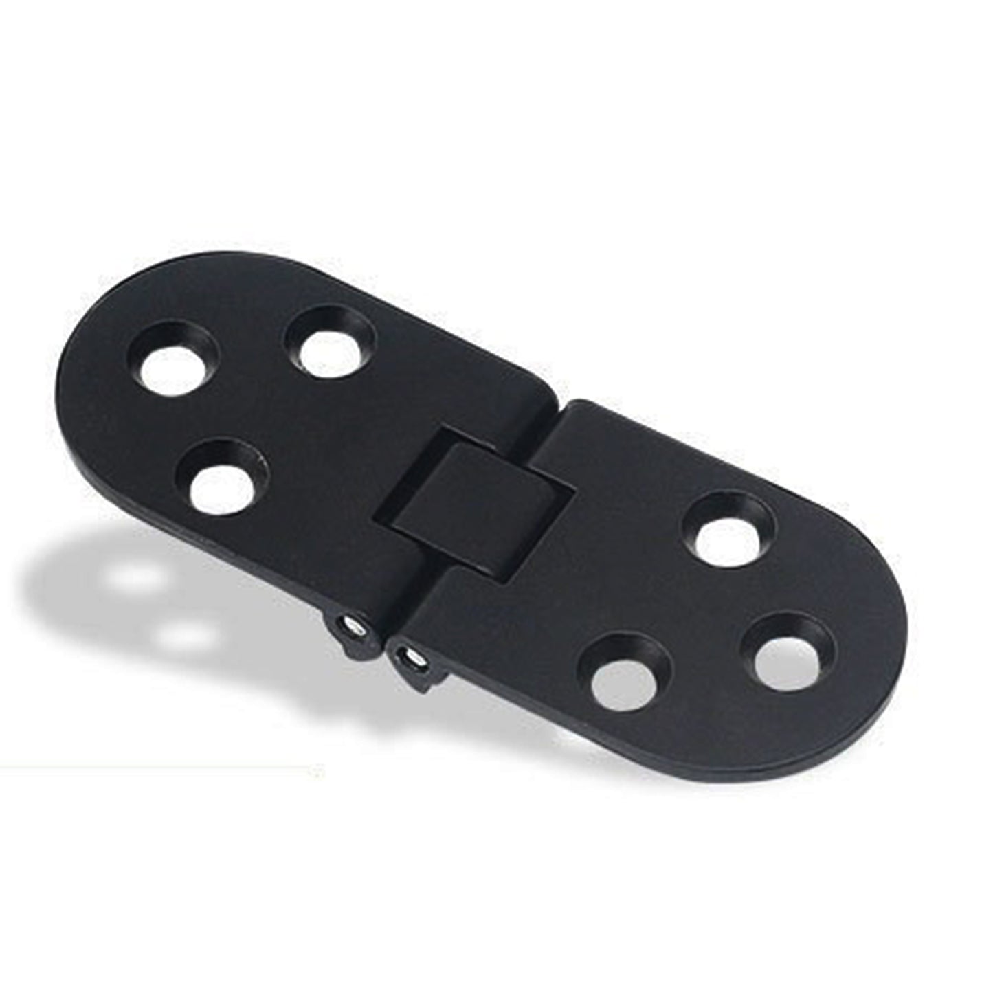 4Pcs Stainless Metal Furniture Hinges 180 Degree Rotation Black