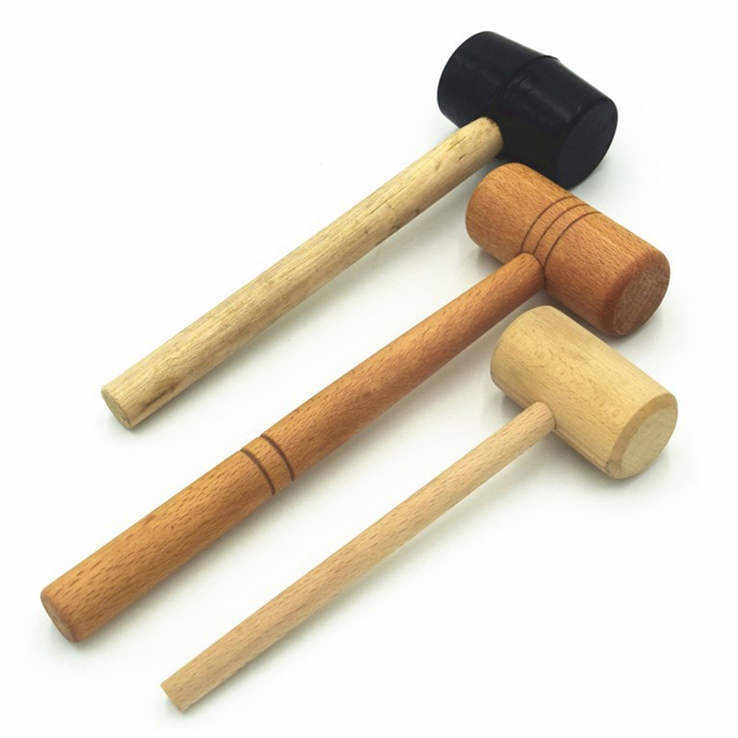Unfinished Multifunctional Beech Wood Mallet Carving  Wooden S