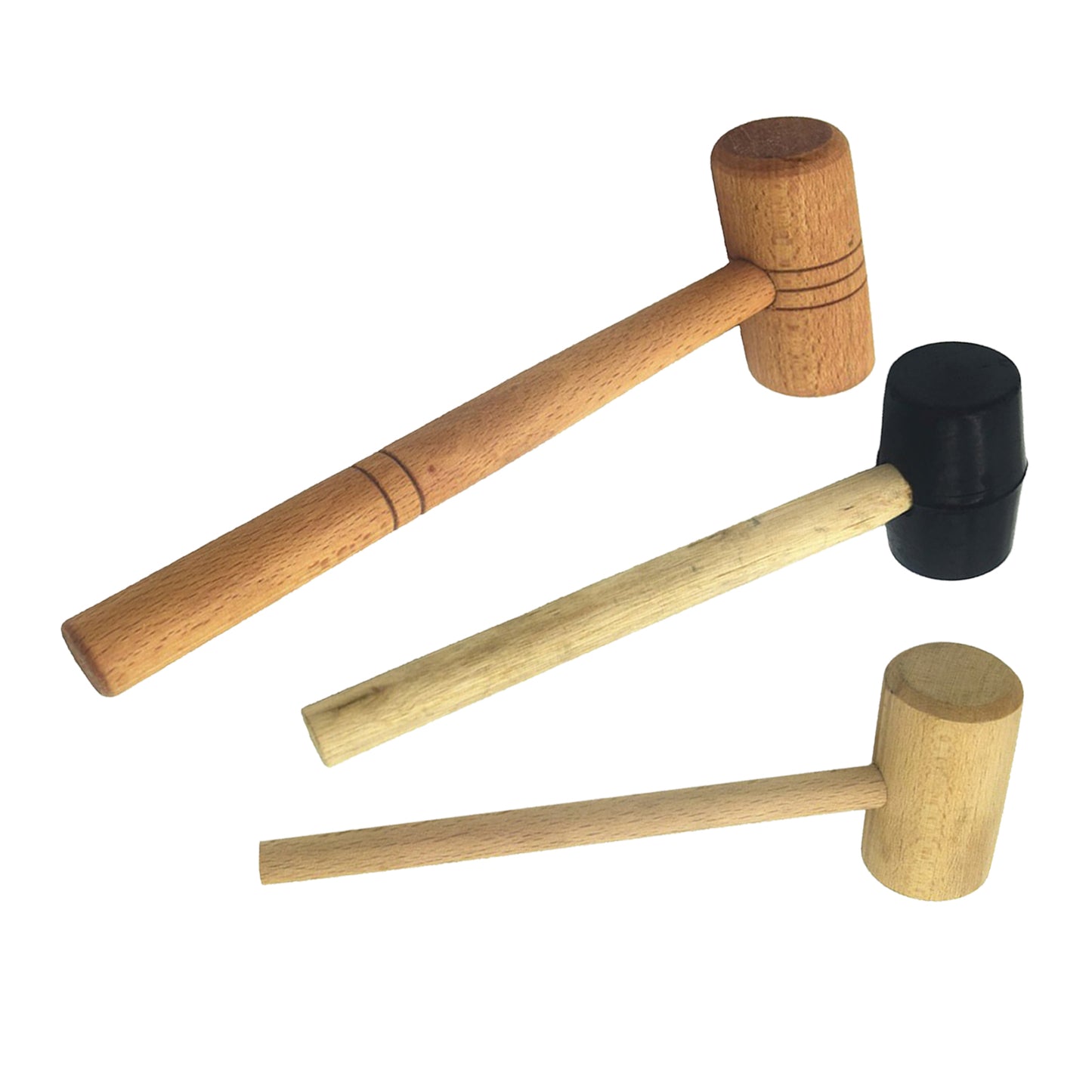 Unfinished Multifunctional Beech Wood Mallet Carving  Wooden S