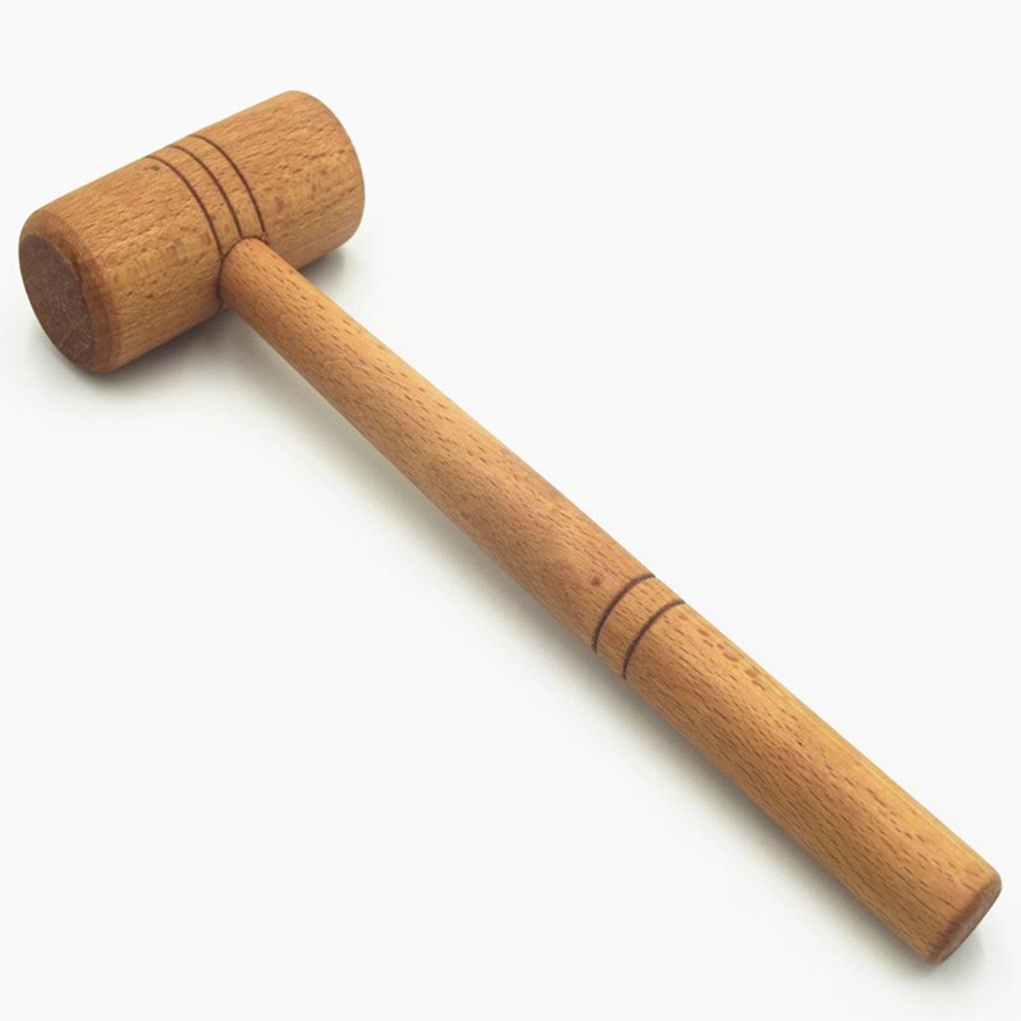 Unfinished Multifunctional Beech Wood Mallet Carving  Wooden L