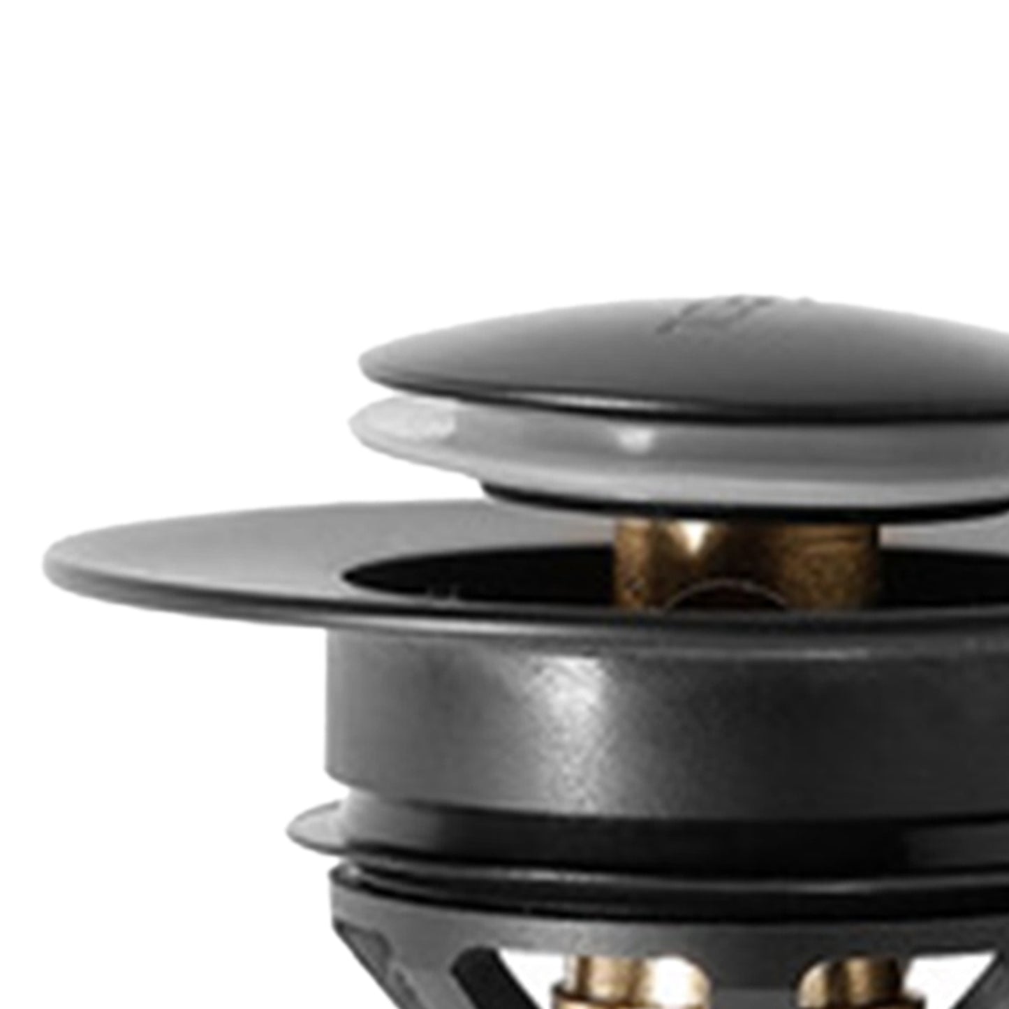 Universal Wash Basin Bounce Drain Filter Vanity Sink Bathtub Plug Bathroom 37 to 40mm Black