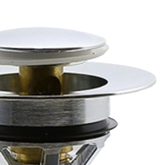 Universal Wash Basin Bounce Drain Filter Vanity Sink Bathtub Plug Bathroom 37 to 40mm Silver