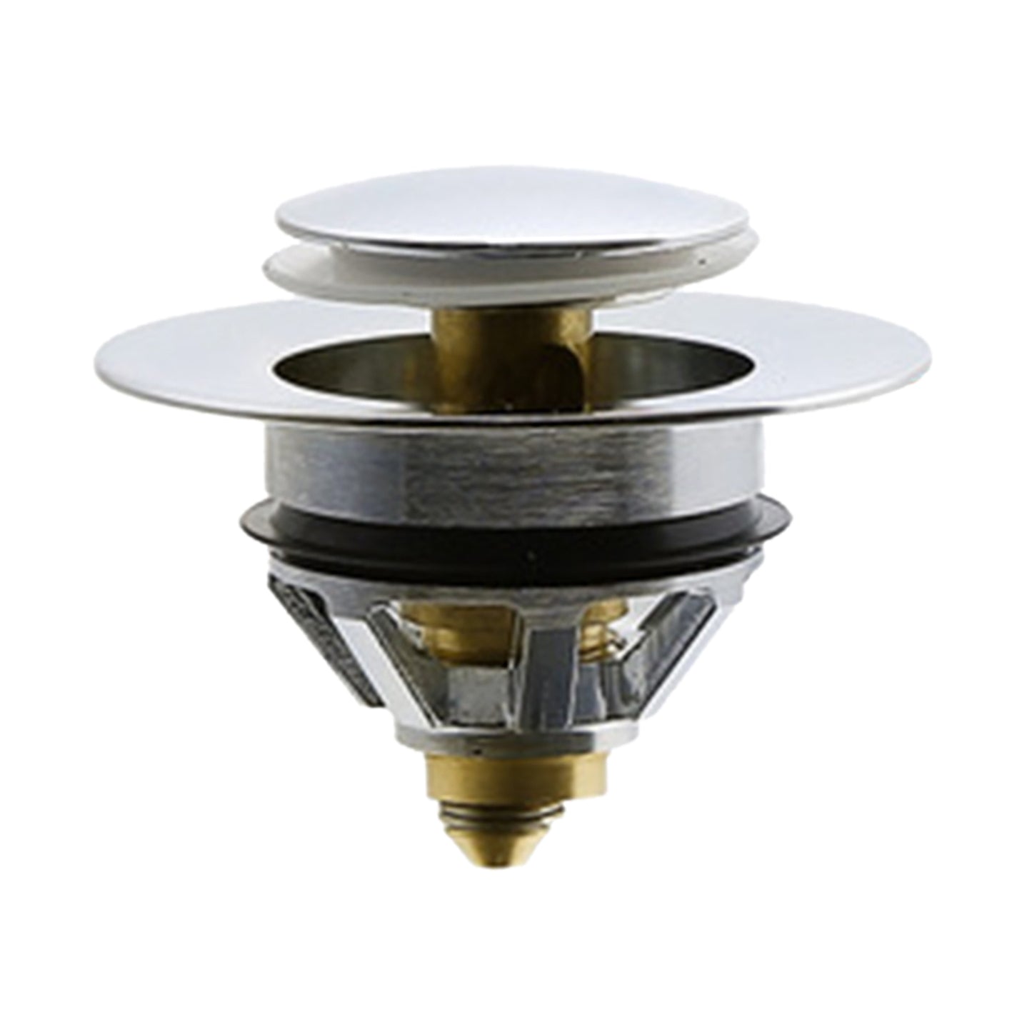 Universal Wash Basin Bounce Drain Filter Vanity Sink Bathtub Plug Bathroom 37 to 40mm Silver