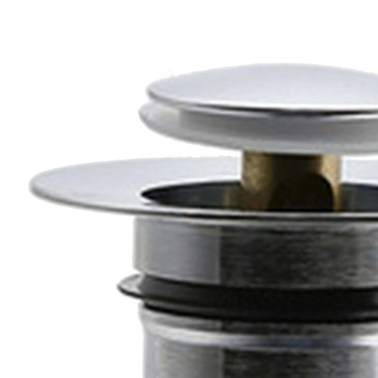 Universal Wash Basin Bounce Drain Filter Vanity Sink Bathtub Plug Bathroom 37 to 40mm Silver 2