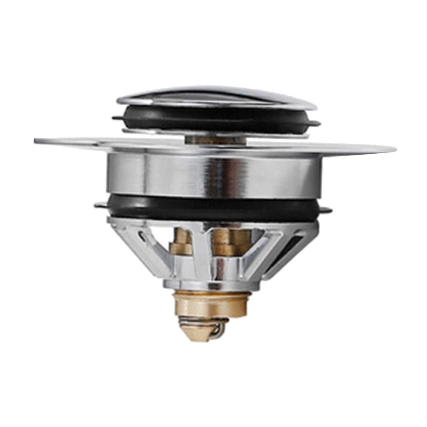 Universal Wash Basin Bounce Drain Filter Vanity Sink Bathtub Plug Bathroom 42 to 45mm Silver 3