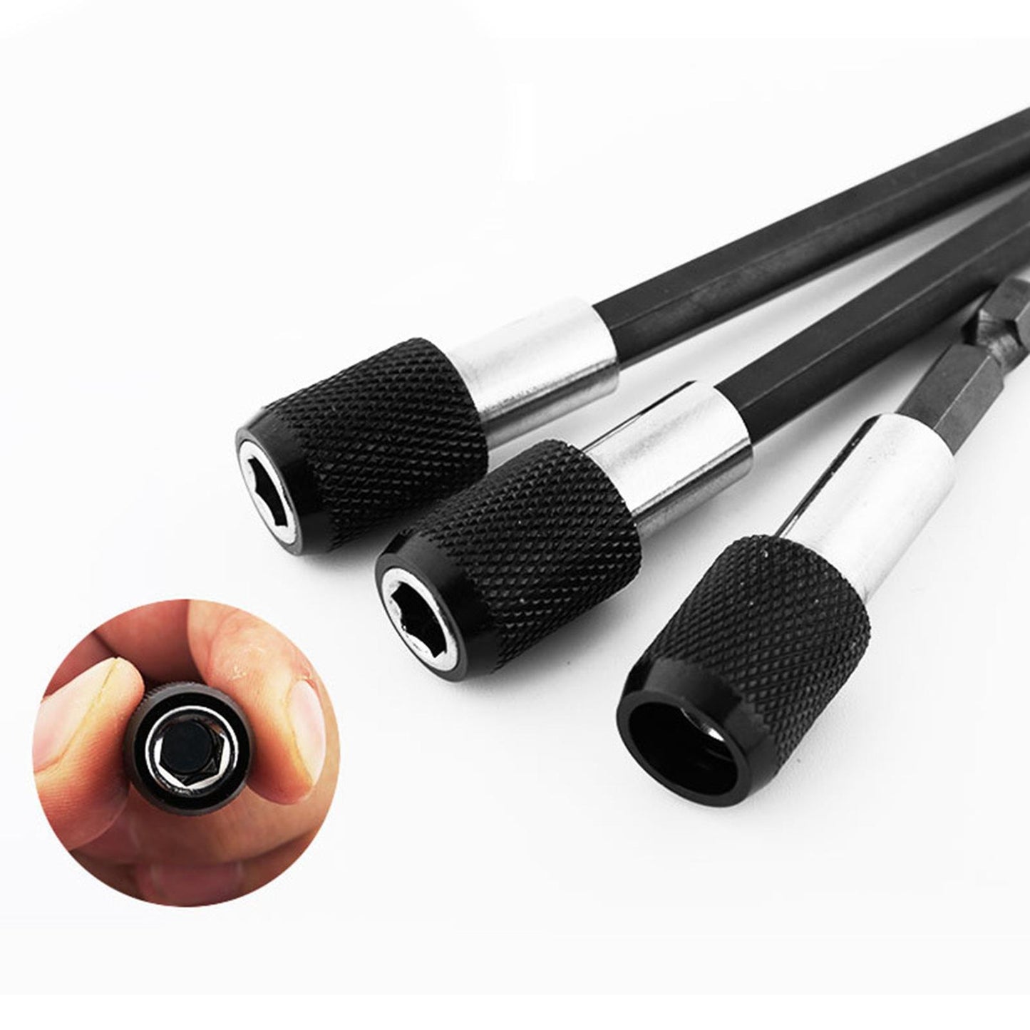 3pcs/set Magnetic Screwdriver Bit Holder 2.5 4" 6" Quick Change Drill Bit"