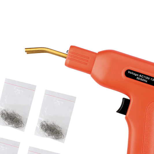 50W Handy Repair Plastic Welder Repairing Welder Gun Wave Flat Staple Kit