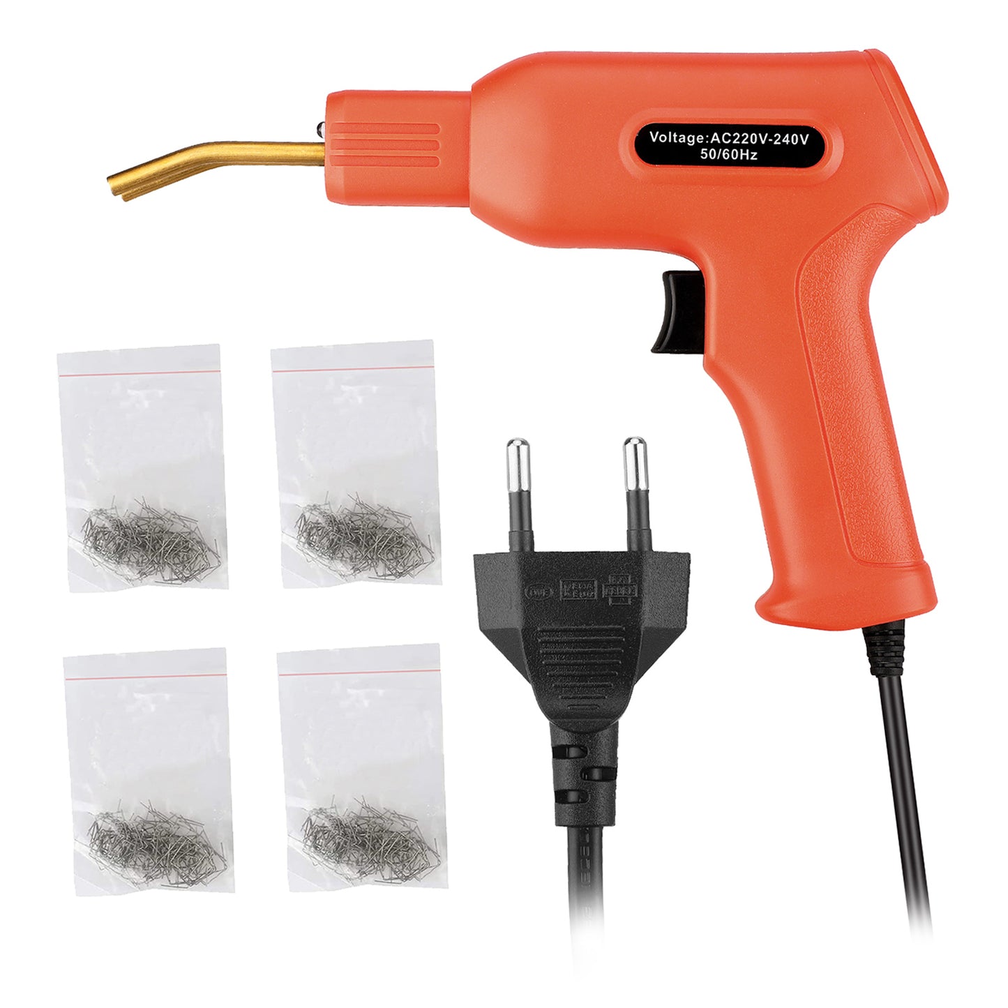 50W Handy Repair Plastic Welder Repairing Welder Gun Wave Flat Staple Kit