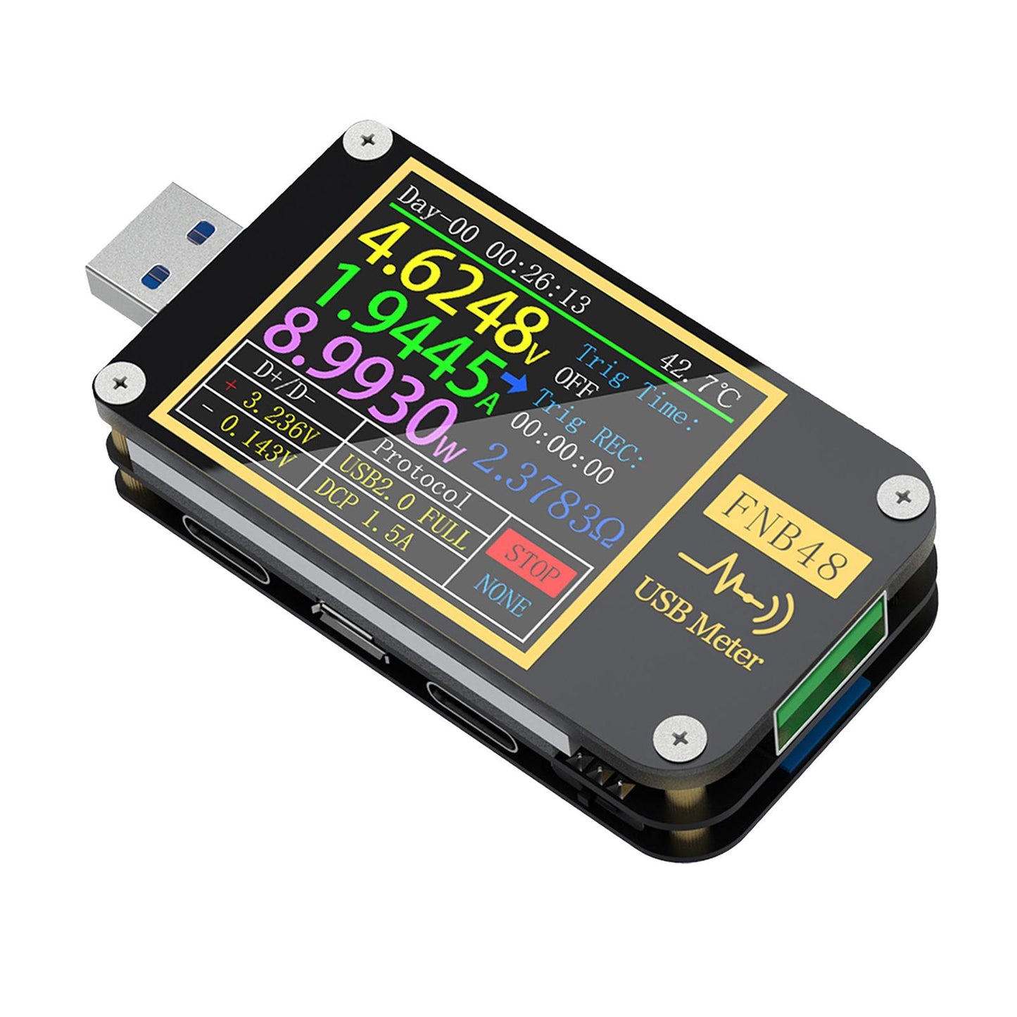 USB Multimeter USB Power Meter Fast Charge Tester Protocol Capacity Test with bluetooth