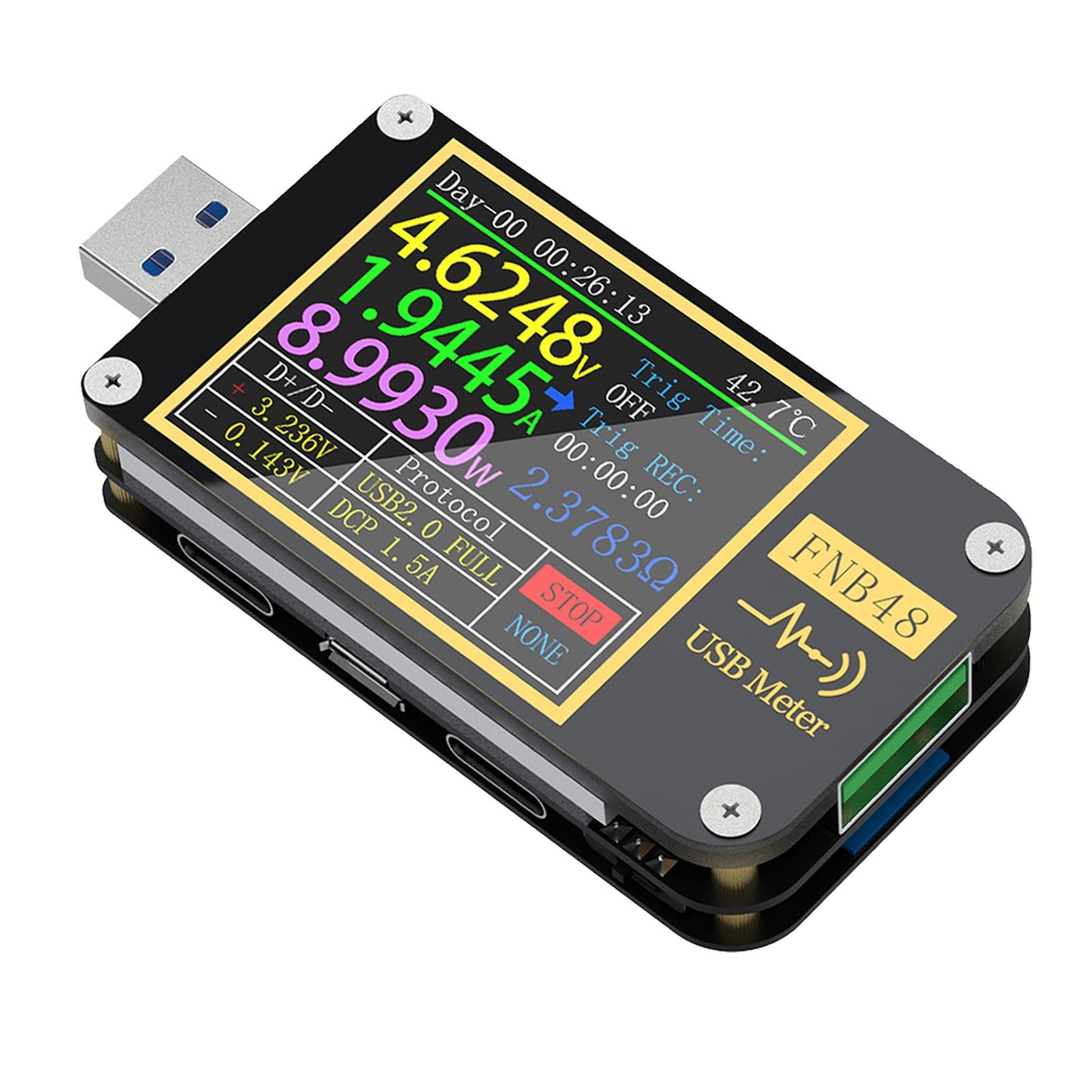 USB Multimeter USB Power Meter Fast Charge Tester Protocol Capacity Test with bluetooth