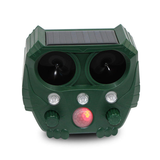 Outdoor Solar Ultrasonic Animal Repeller Farm Rabbit Mice Detector Repellent