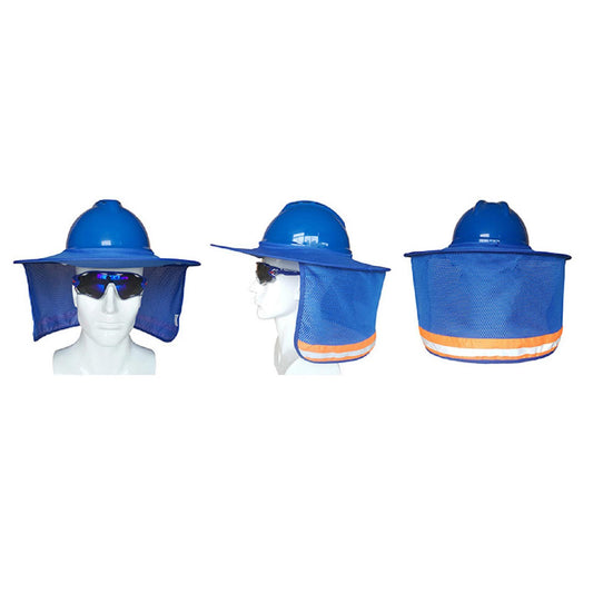 Hard Hat Sunshade Neck Shield Neck Sun Shade Protector Blue