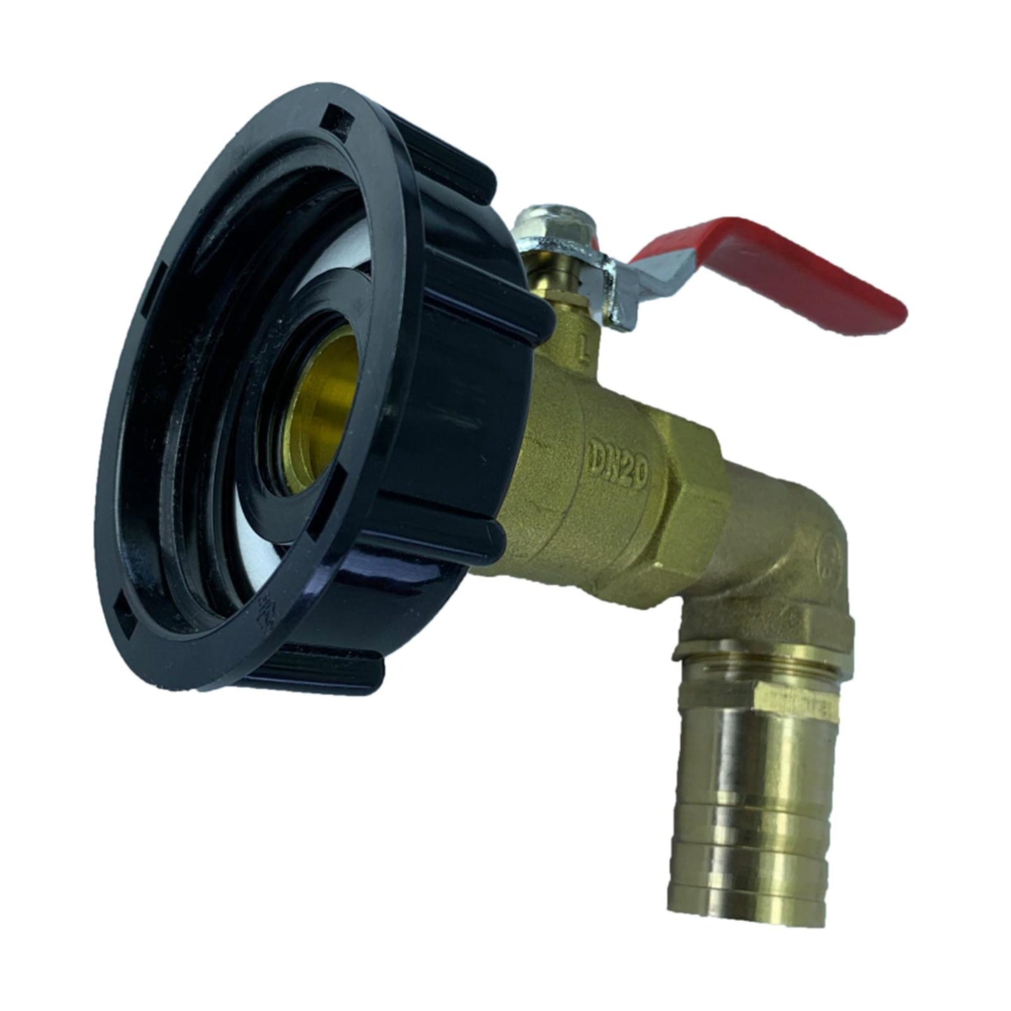 Durable IBC Tote Adapter Garden Tap Ball Valve Joint Faucet Accessories 25mm 90 Degree