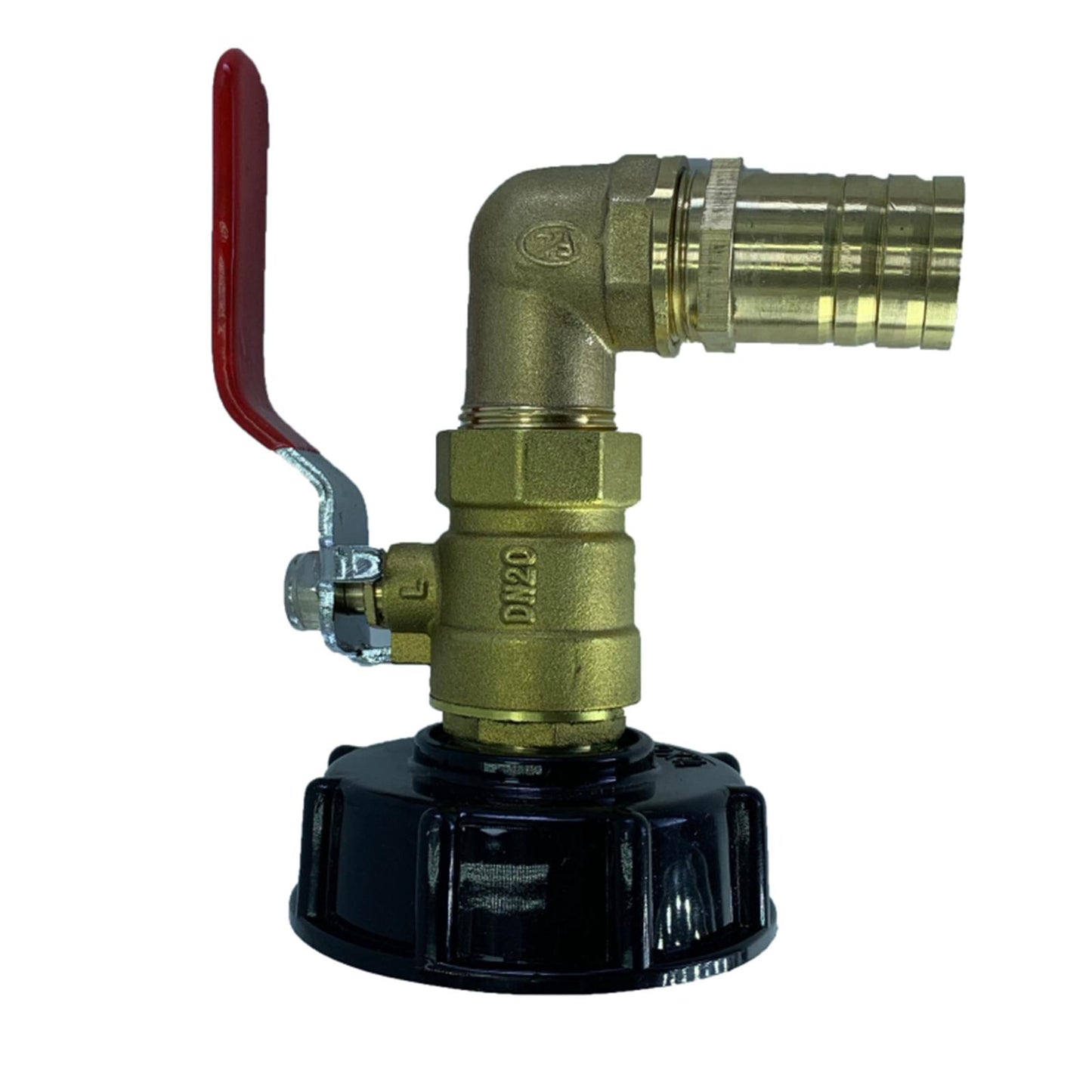 Durable IBC Tote Adapter Garden Tap Ball Valve Joint Faucet Accessories 25mm 90 Degree