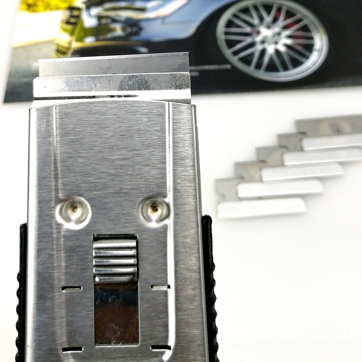 Razor Blade Scraper Window Scraper Glass Cooktop Scraper Scraper 5 Blades 2