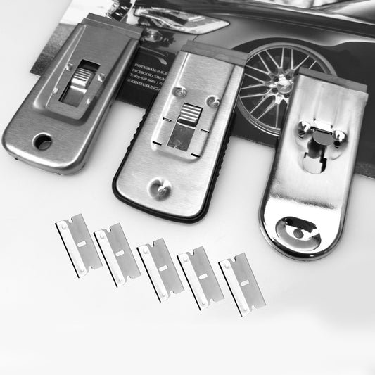 Razor Blade Scraper Window Scraper Glass Cooktop Scraper Scraper 5 Blades 3