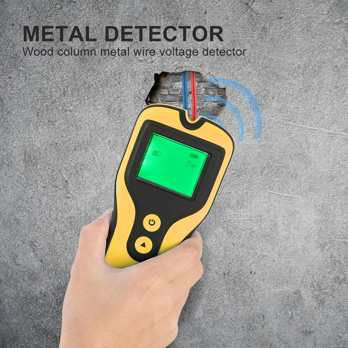 Multi-Function Stud Wall Scanner Wood AC Wire Metal Studs Detection Yellow