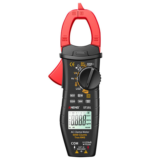 LCD Multimeter Capacitance AC DC Clamp Test Meter 6000 Count for Electronic