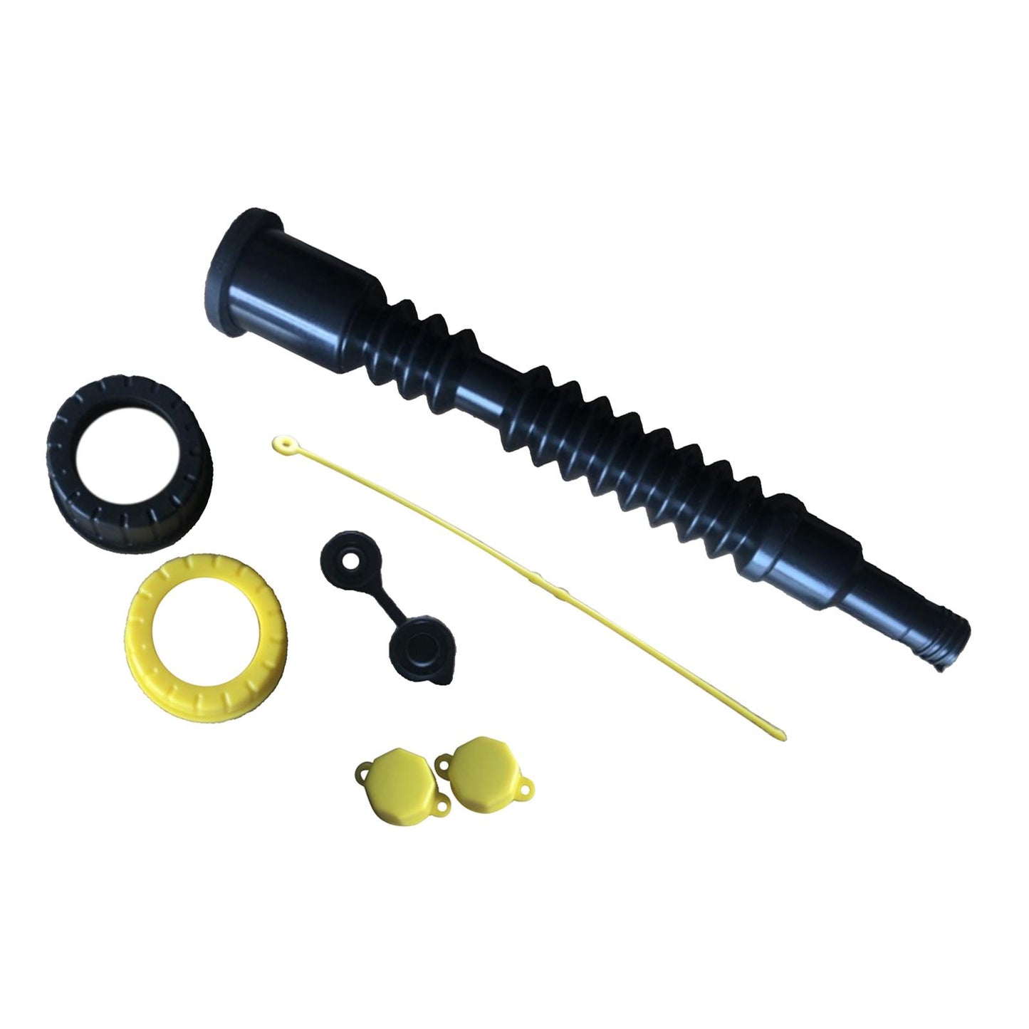 Gas Can Replacement Spout Kit Flexible Pour Nozzle with Gasket Stripe Cover