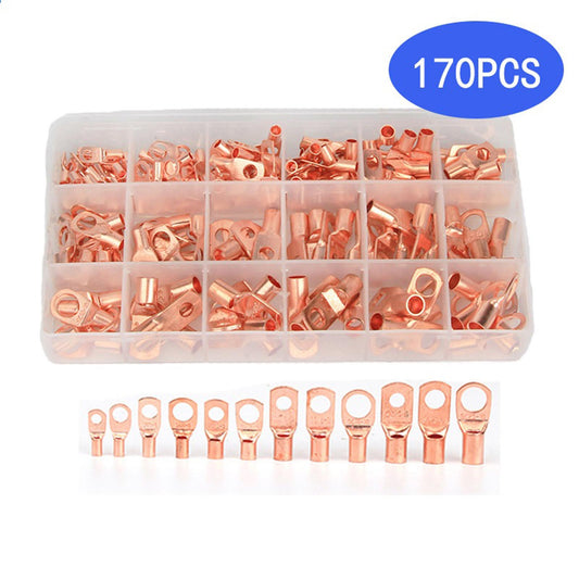 170x Battery Cable Ends Battery Wire Lugs Terminal Connectors AWG8 AWG10
