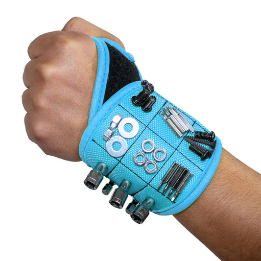 Magnetic Wristband Strong Magnets For Holding Screw Nail Bit DIY Blue