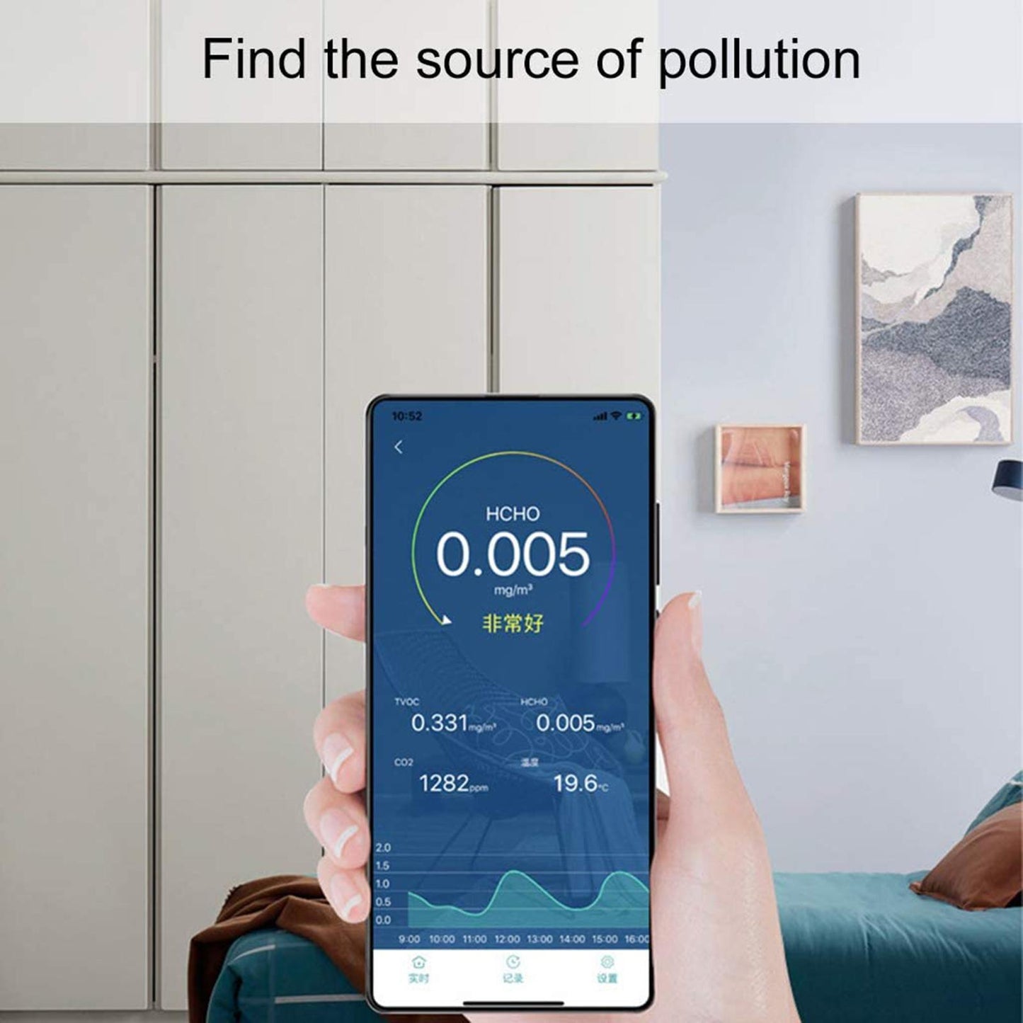 Portable Air Quality Meters Tester Formaldehyde CO2 Detector Air Analyzer