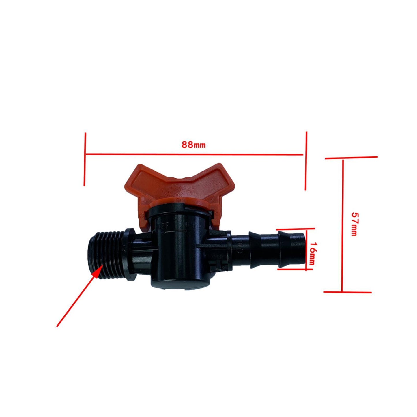 IBC Hose Tote Tank Drain Adapter Valve Water Tank Fitting Water Connector