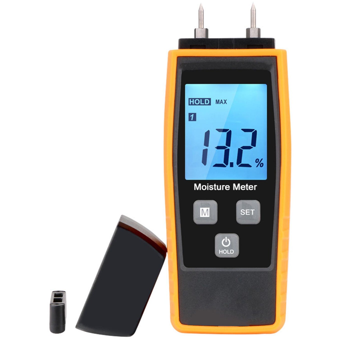 Portable Moisture Meter Needle Type Analyzer for Furniture LCD Display