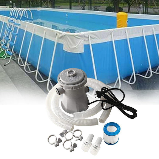 600 Gallons Swimming Pool Cartridge Filter Pump Kit with Accessories -EU