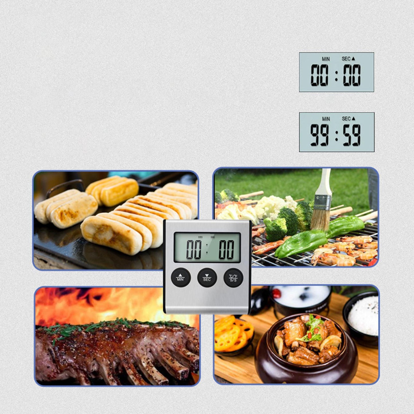 Protable Instant Read Meat Thermometer Electronic Kitchen Food Thermometer