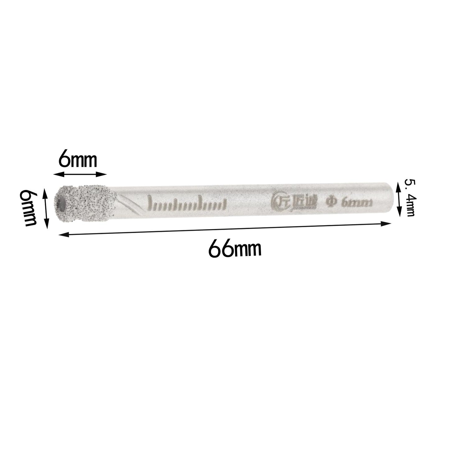 Dry Diamond Drill Bit Coated Core Drill Bit for Granite Marble Masonry Glass 6mm