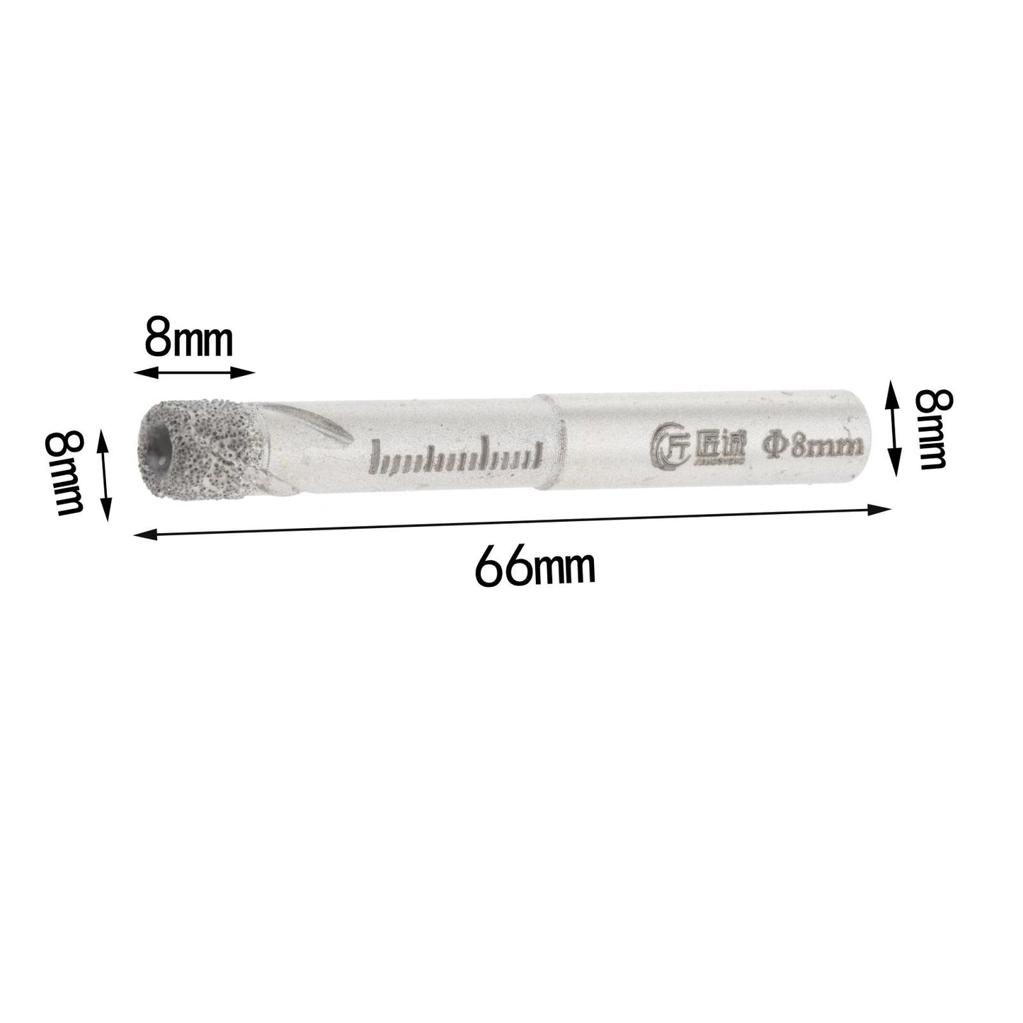 Dry Diamond Drill Bit Coated Core Drill Bit for Granite Marble Masonry Glass 8mm