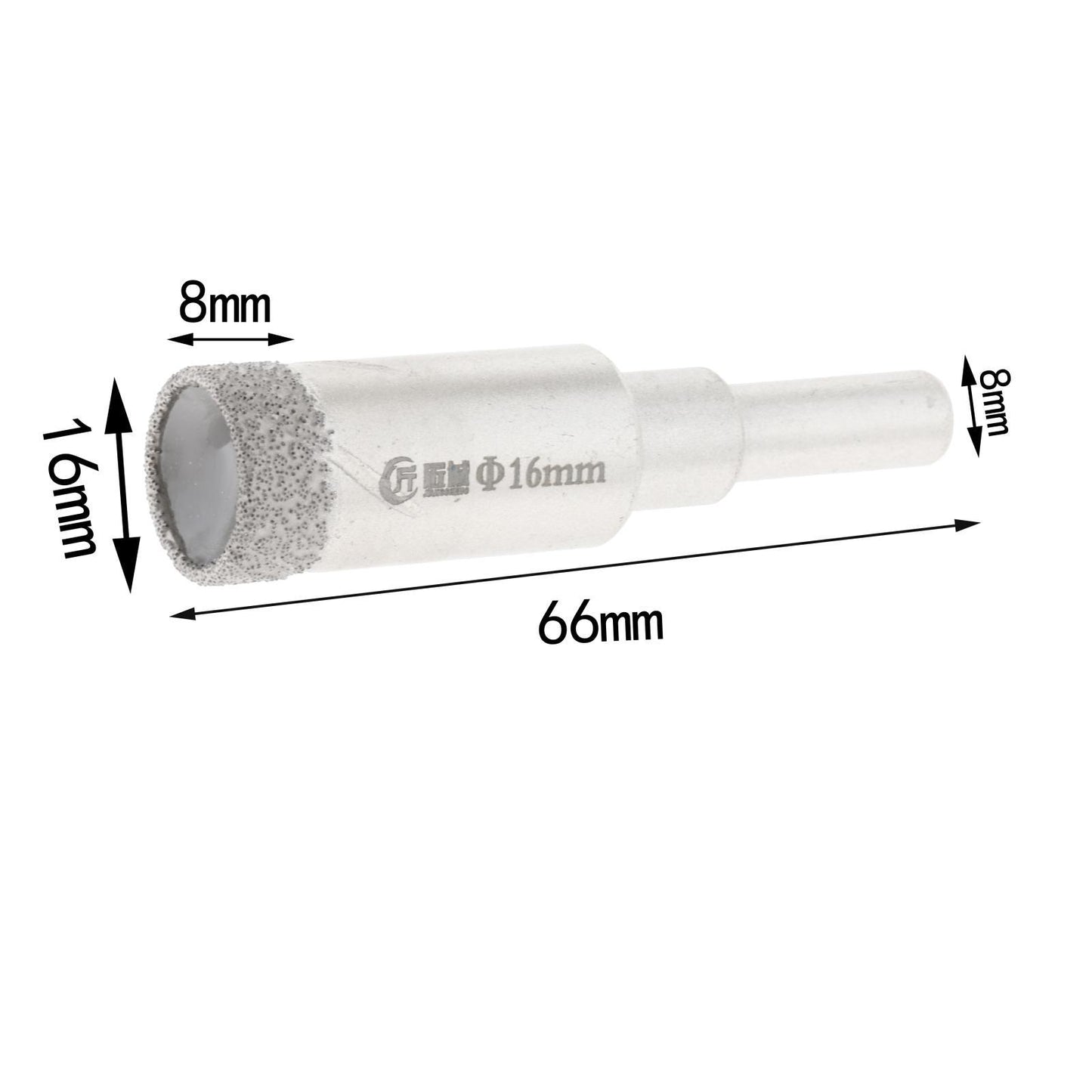 Dry Diamond Drill Bit Coated Core Drill Bit for Granite Marble Masonry Glass 16mm