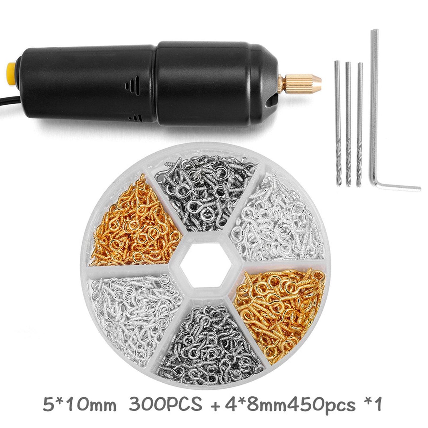 Handheld Hand Drill Power Rotary Tool for Metal Wood Drilling Engraving Package B