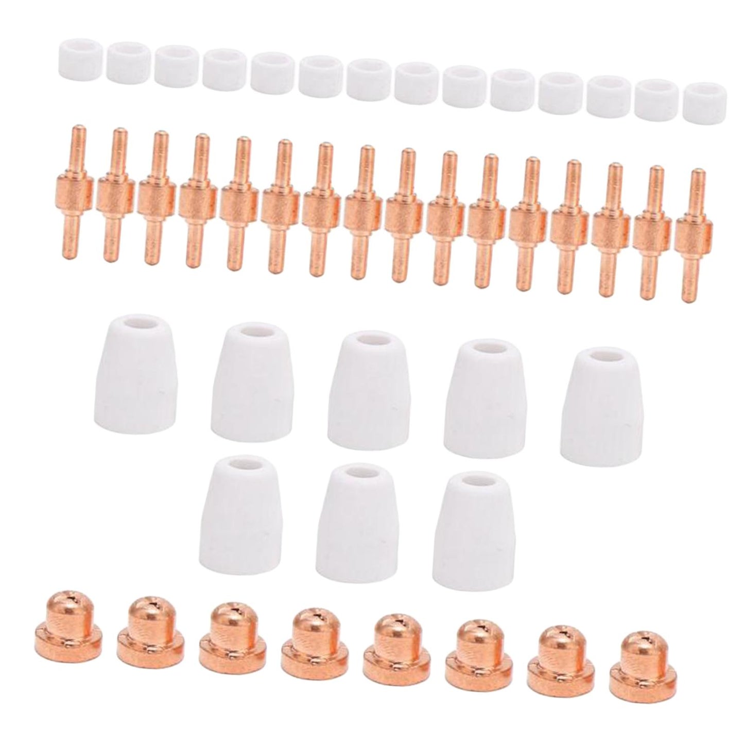 LG-40 Plasma Cutter Electrode Tips Set for CUT40 CUT50 Cutting Torch Parts 46pcs