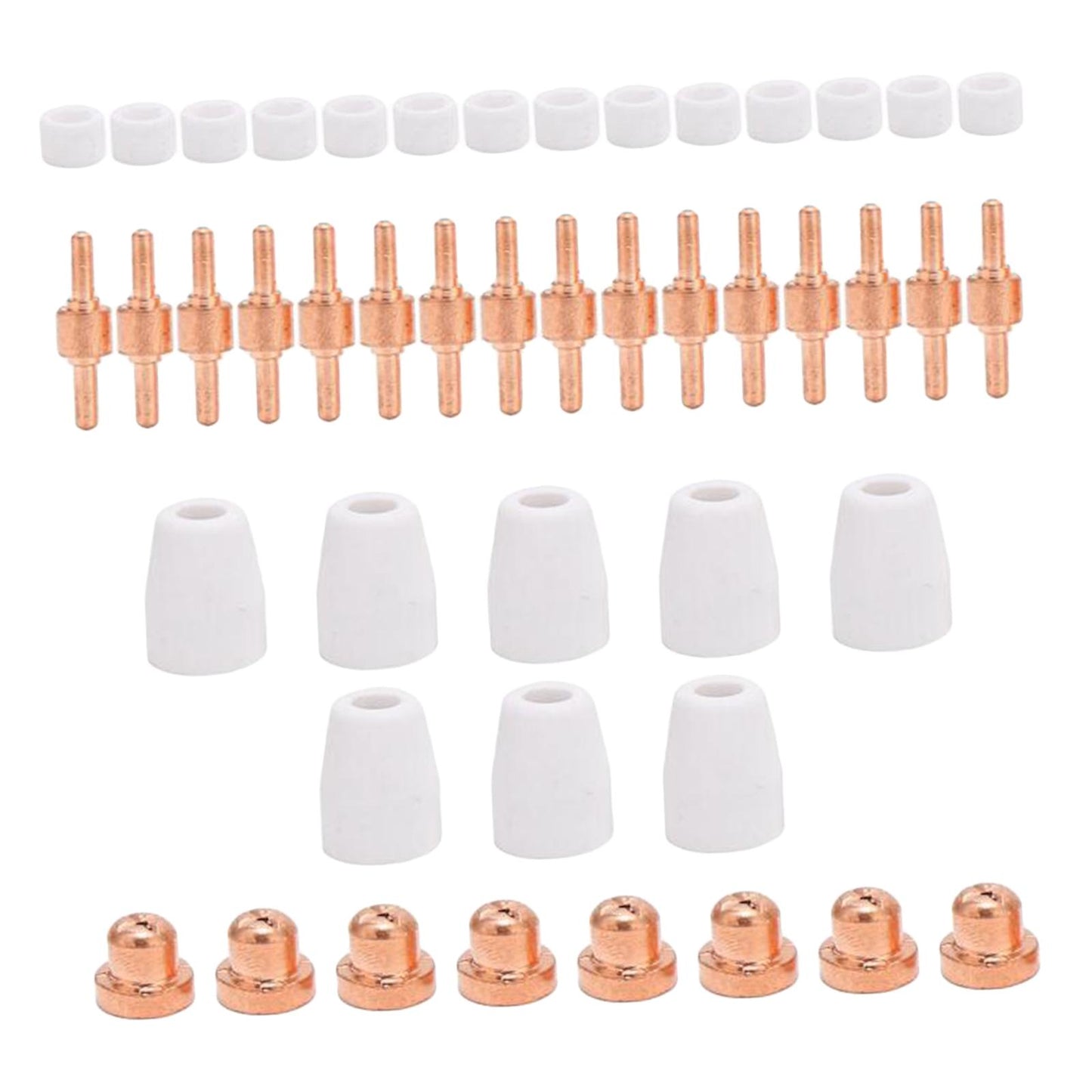 LG-40 Plasma Cutter Electrode Tips Set for CUT40 CUT50 Cutting Torch Parts 46pcs