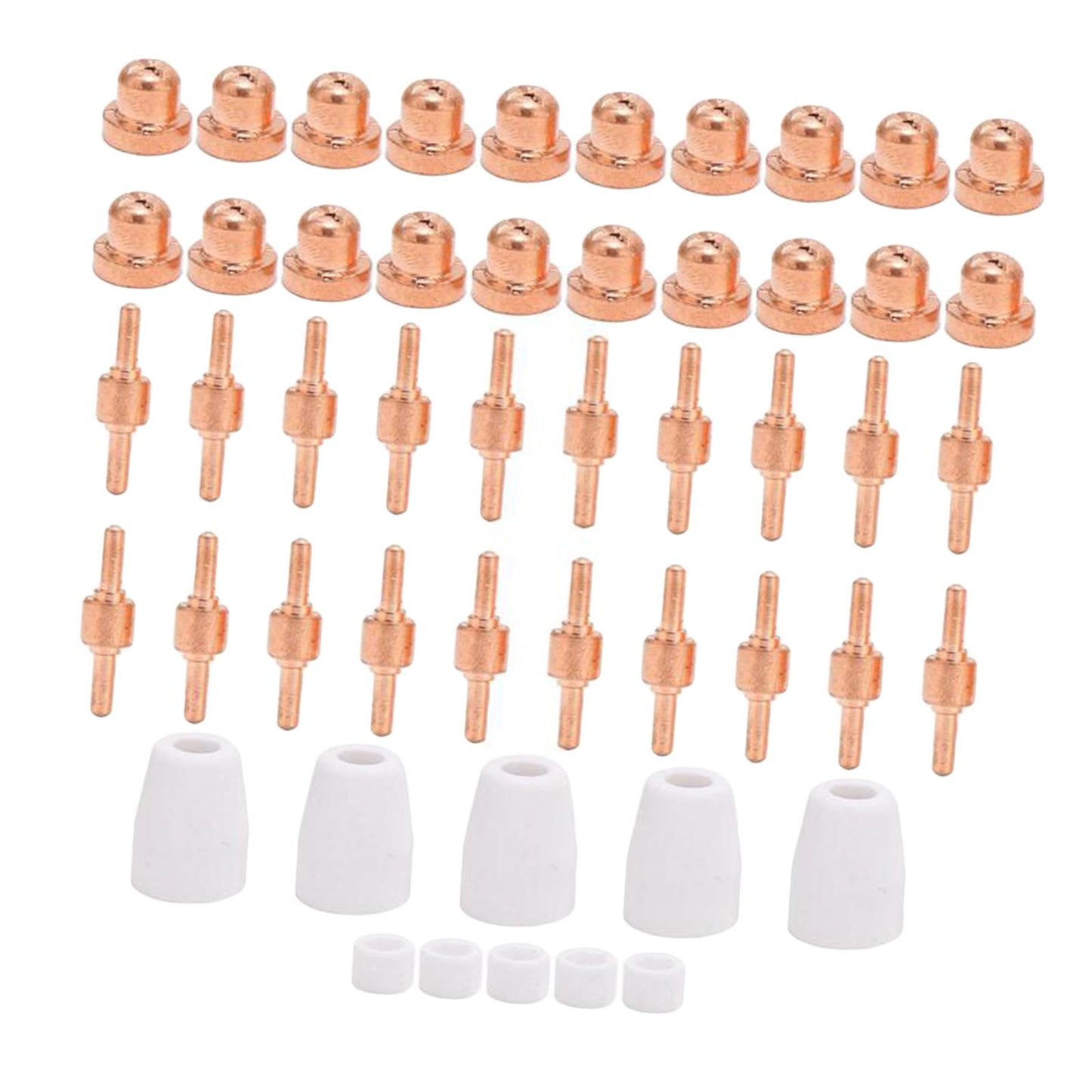 LG-40 Plasma Cutter Electrode Tips Set for CUT40 CUT50 Cutting Torch Parts 50pcs