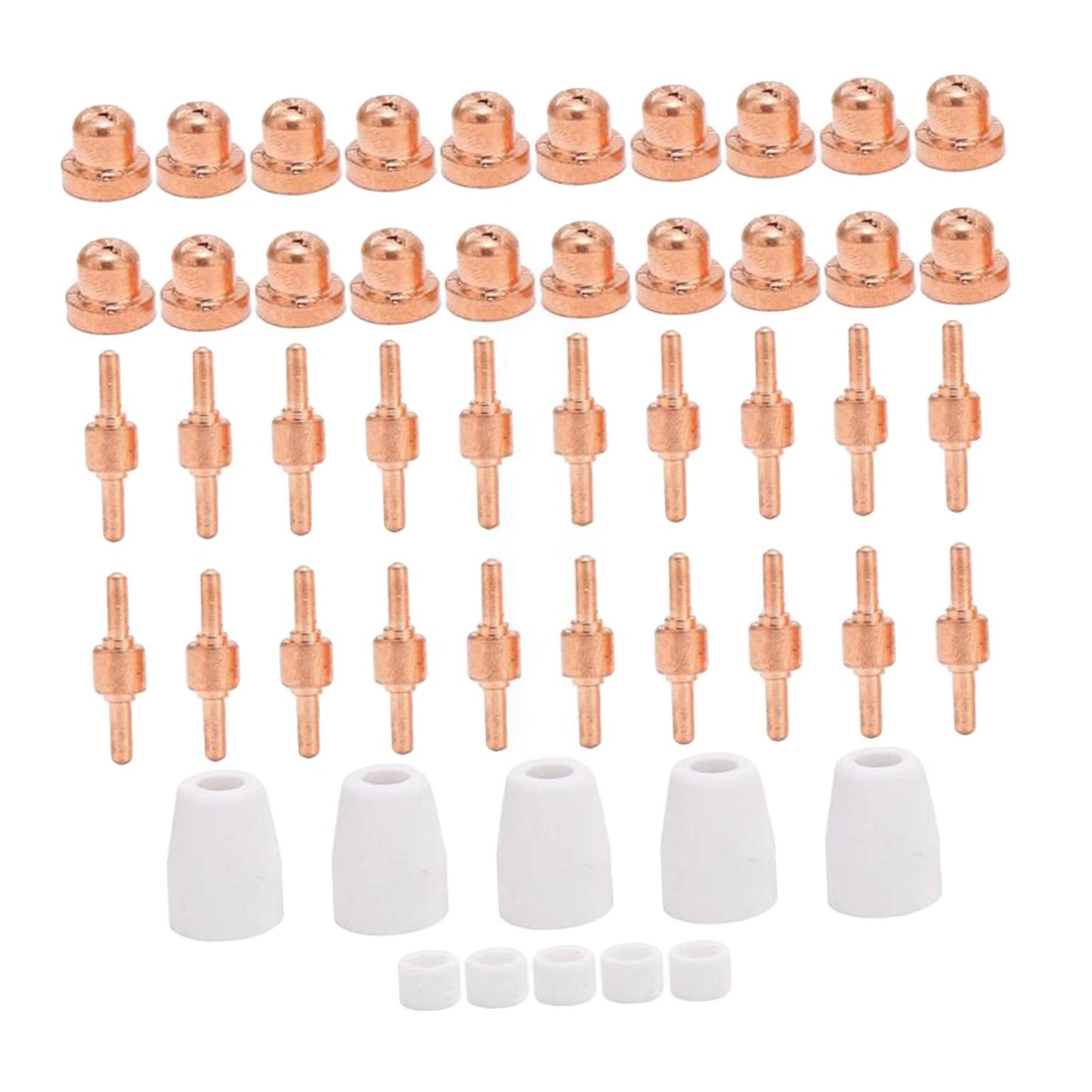 LG-40 Plasma Cutter Electrode Tips Set for CUT40 CUT50 Cutting Torch Parts 50pcs