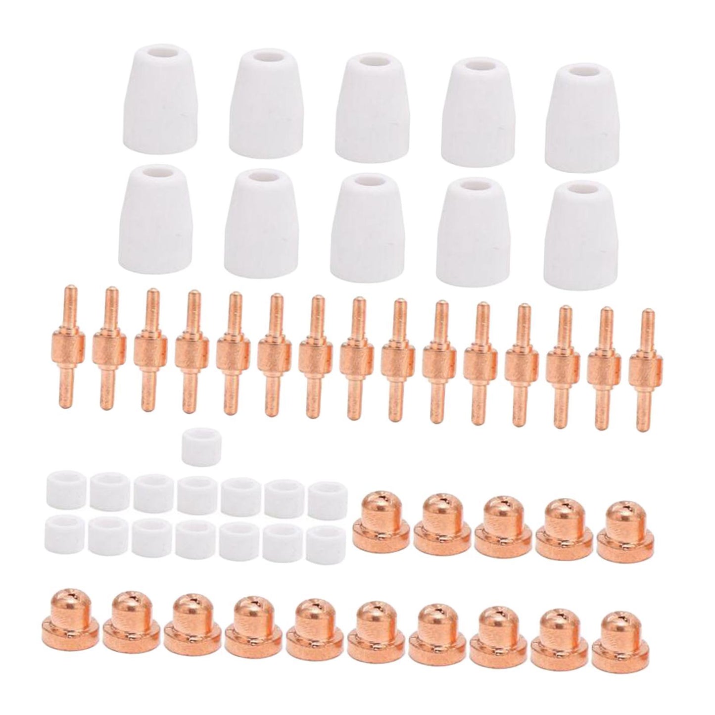 LG-40 Plasma Cutter Electrode Tips Set for CUT40 CUT50 Cutting Torch Parts 55pcs