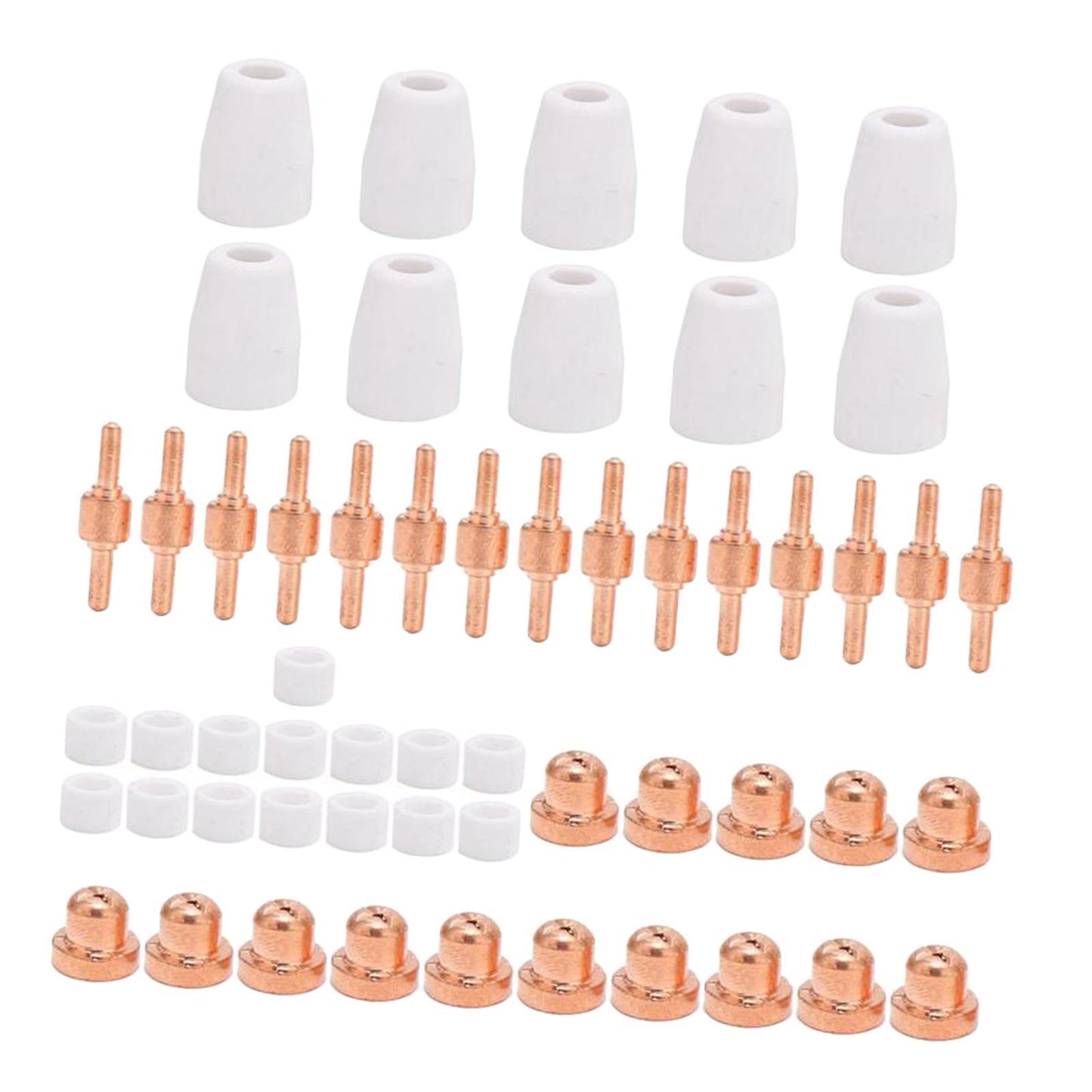 LG-40 Plasma Cutter Electrode Tips Set for CUT40 CUT50 Cutting Torch Parts 55pcs