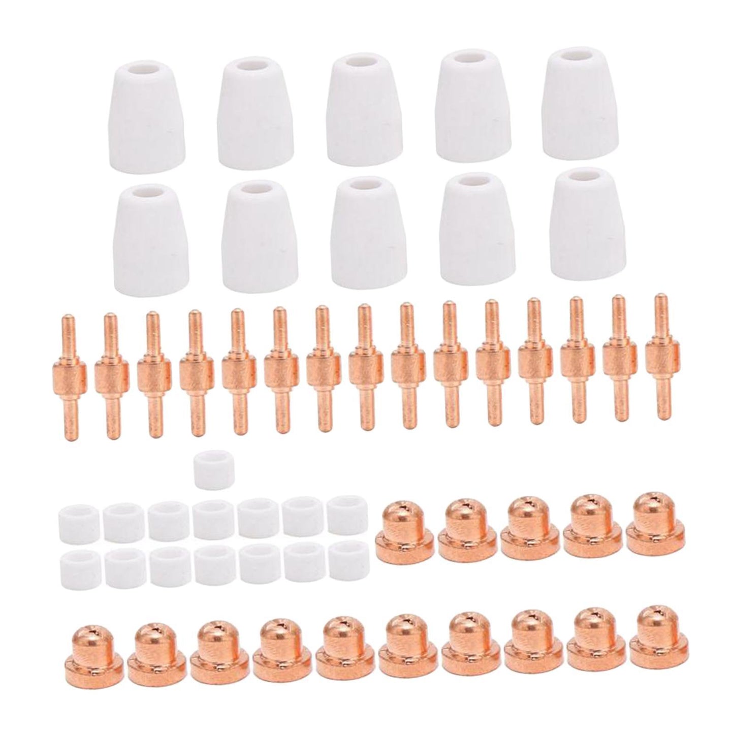 LG-40 Plasma Cutter Electrode Tips Set for CUT40 CUT50 Cutting Torch Parts 55pcs