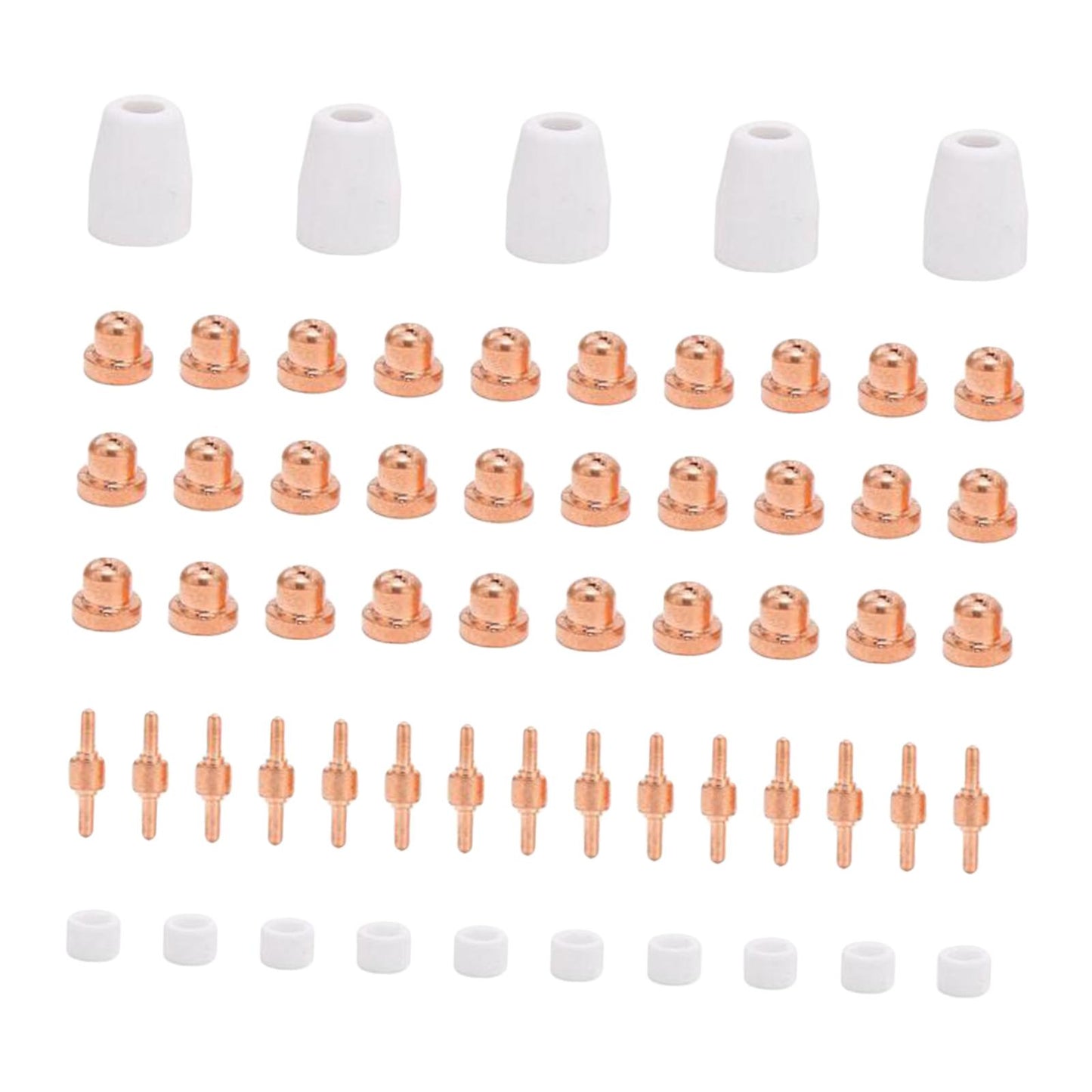 LG-40 Plasma Cutter Electrode Tips Set for CUT40 CUT50 Cutting Torch Parts 60pcs