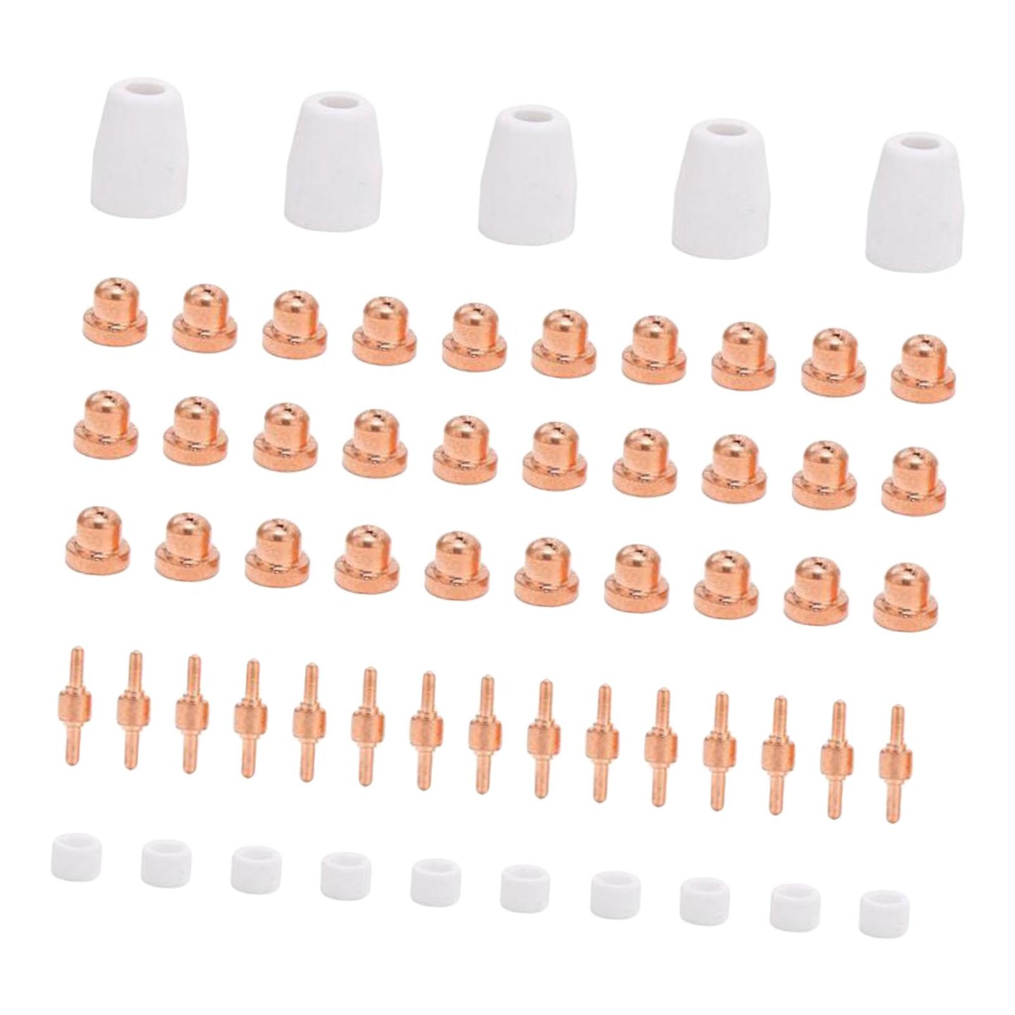 LG-40 Plasma Cutter Electrode Tips Set for CUT40 CUT50 Cutting Torch Parts 60pcs