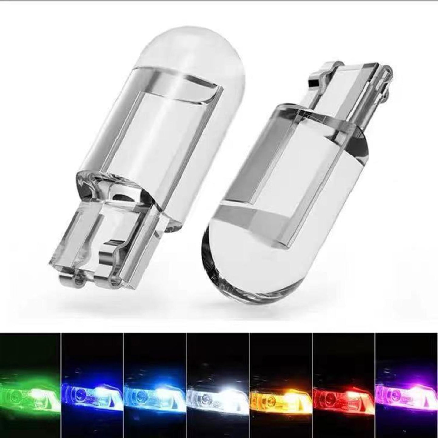10/Set T10 COB LED Car Interior Light 12V Cold Blue Lighting